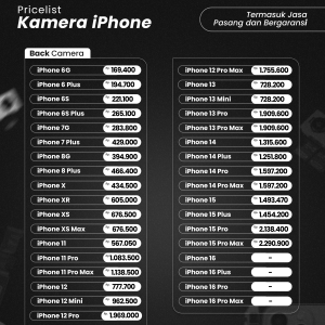 Ganti Back Camera / Kamera Belakang iPhone