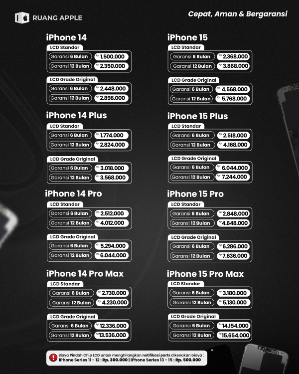 LCD iPhone 6 - 15 Series Bergaransi - Image 3